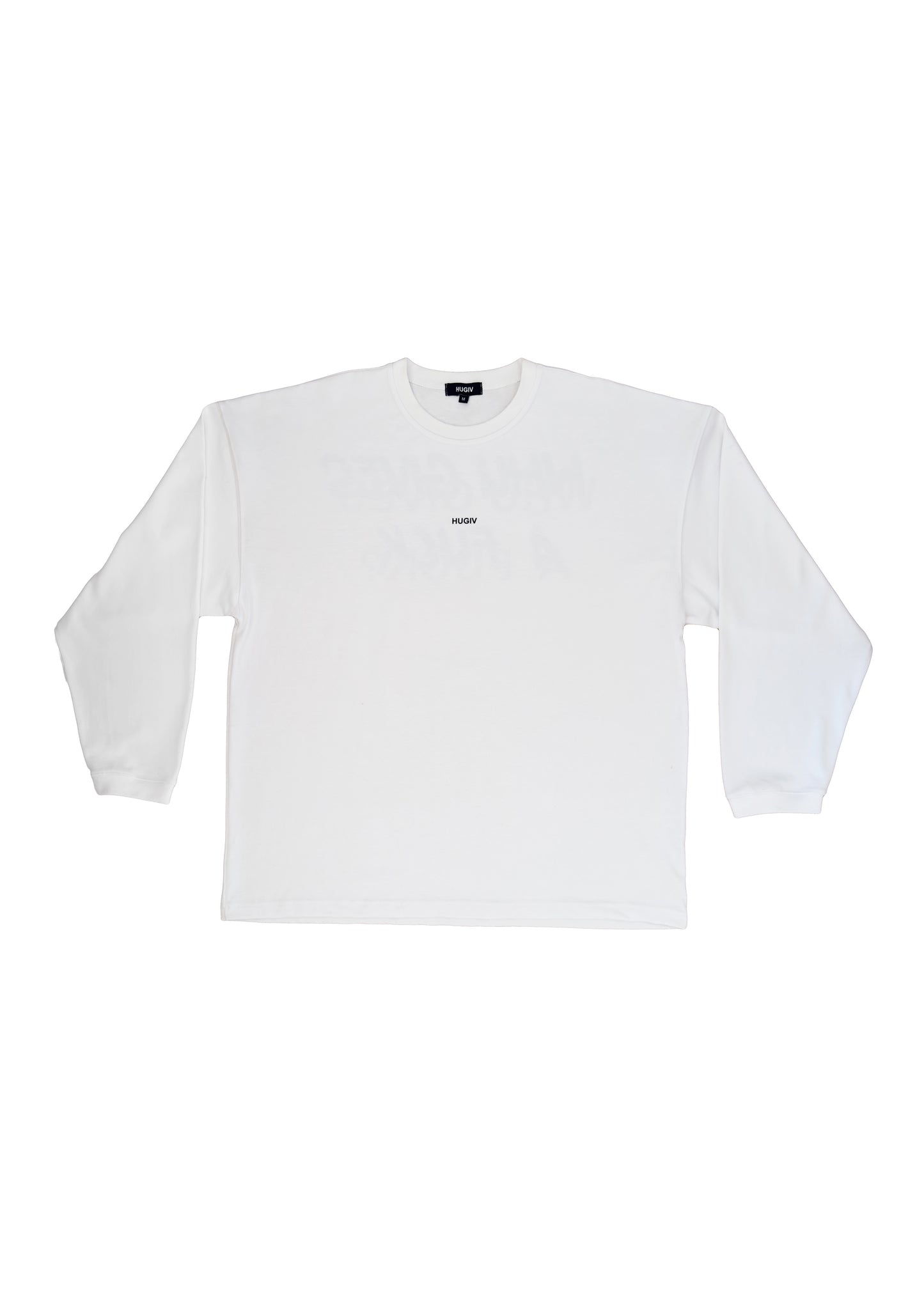 "FCK" WHITE LONG SLEEVE TEE